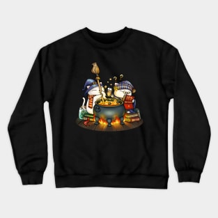 Witch Cat Brew Pot Crewneck Sweatshirt